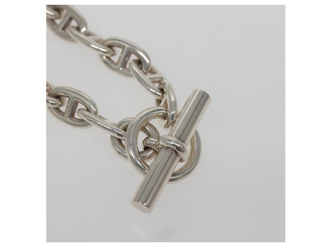 Hermès Pulsera Chaine d'Ancre MM HERMES Ag925 14 Enlaces Plata Auth 134933SM - vista 3