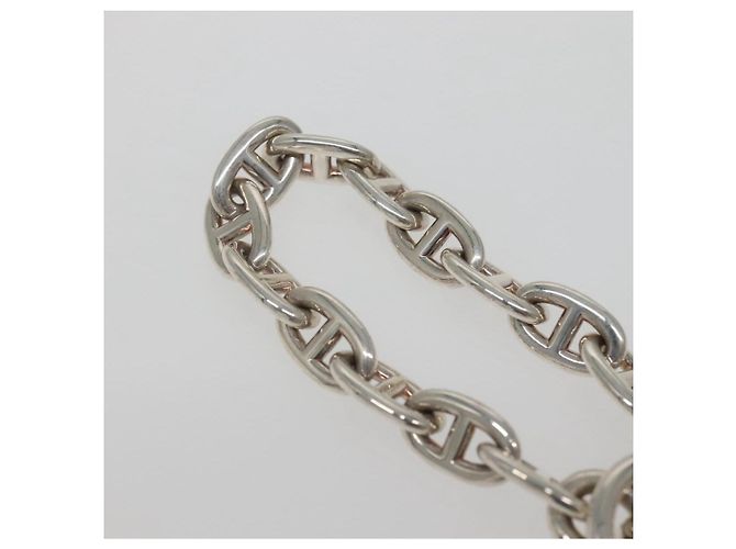Hermès Pulsera Chaine d'Ancre MM HERMES Ag925 14 Enlaces Plata Auth 134933SM - vista 4