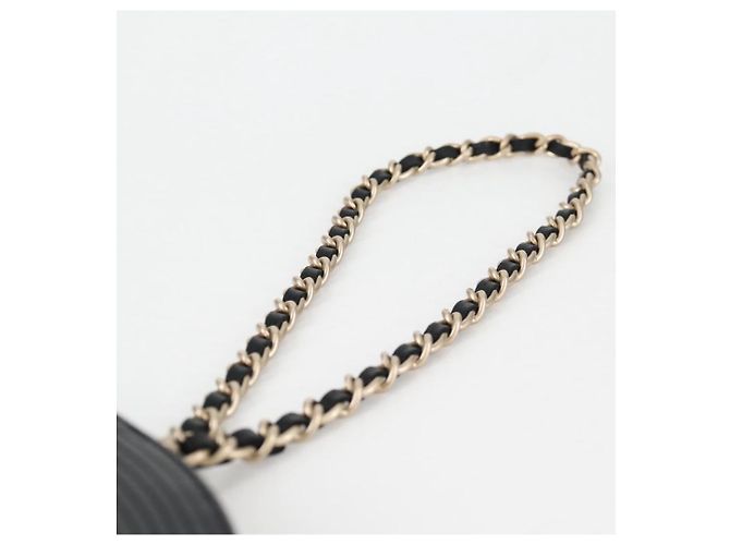 Pochette CHANEL Pelle verniciata Nera CC Auth 136541SM Nero - vista 8
