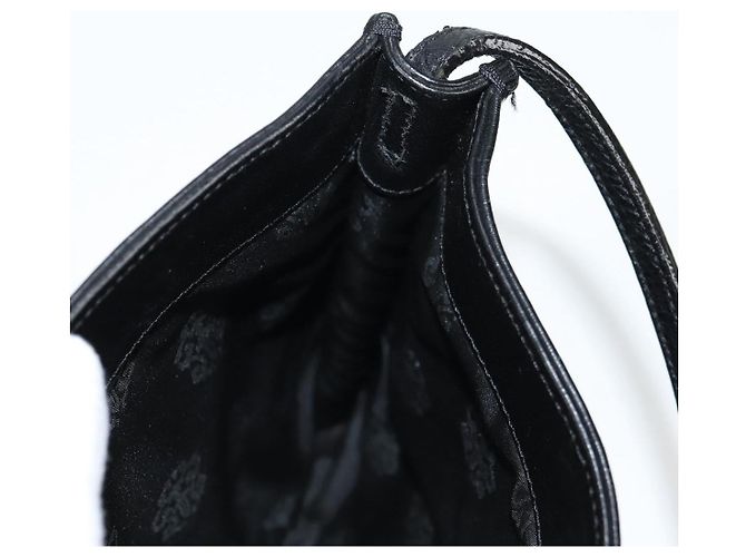 Borsa Gunslinger in pelle nera con bottone a croce Chrome Hearts Auth 134879SM Nero - vista 21
