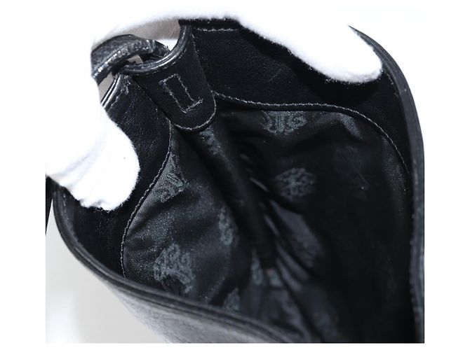 Borsa Gunslinger in pelle nera con bottone a croce Chrome Hearts Auth 134879SM Nero - vista 22