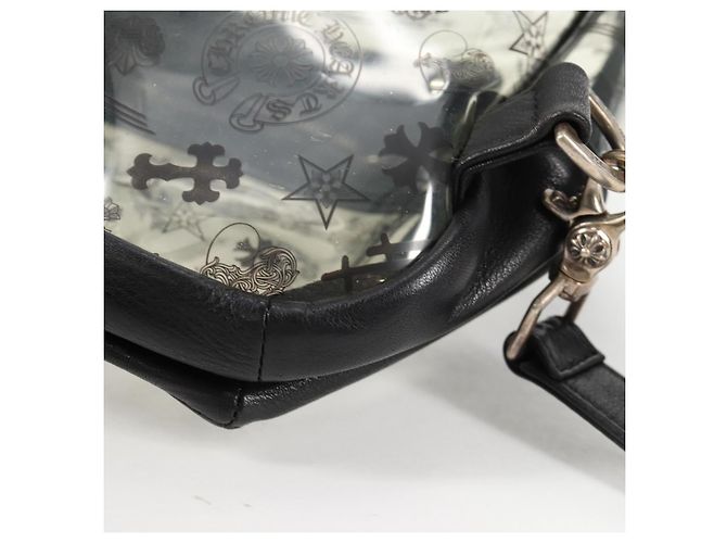 Zaino PVC BACK TO SCHOOL Chrome Hearts in pelle vinilica nera Auth 134876SAM - vista 10