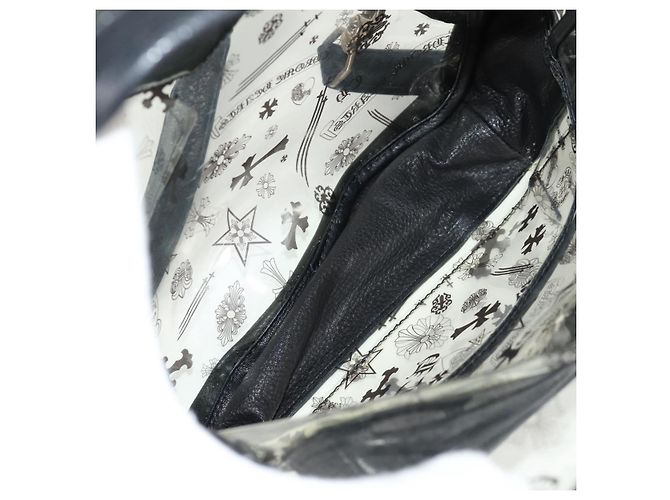 Zaino PVC BACK TO SCHOOL Chrome Hearts in pelle vinilica nera Auth 134876SAM - vista 12