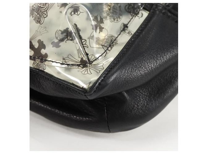 Zaino PVC BACK TO SCHOOL Chrome Hearts in pelle vinilica nera Auth 134876SAM - vista 17