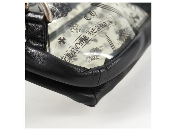 Zaino PVC BACK TO SCHOOL Chrome Hearts in pelle vinilica nera Auth 134876SAM - vista 18