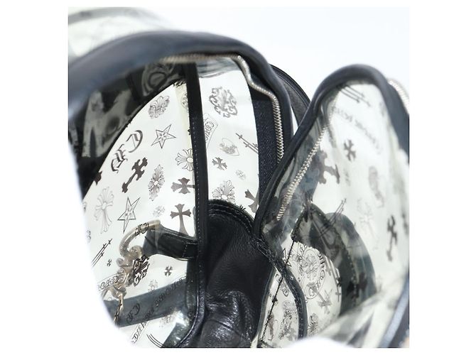 Zaino PVC BACK TO SCHOOL Chrome Hearts in pelle vinilica nera Auth 134876SAM - vista 21
