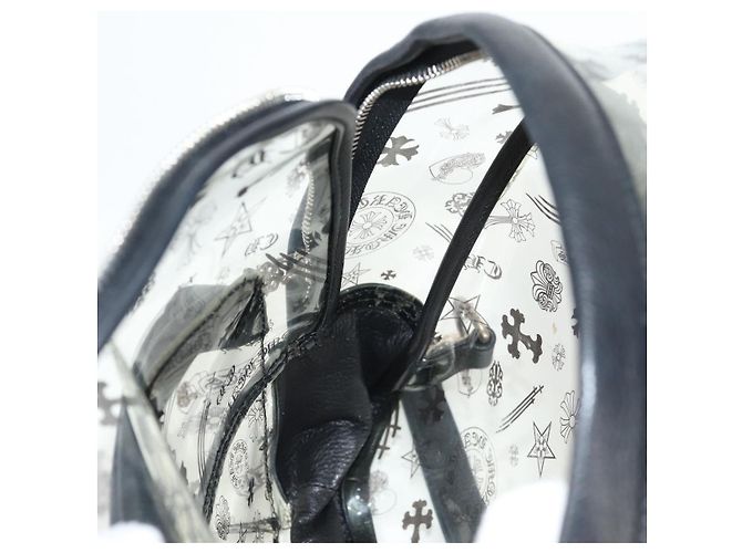 Zaino PVC BACK TO SCHOOL Chrome Hearts in pelle vinilica nera Auth 134876SAM - vista 22