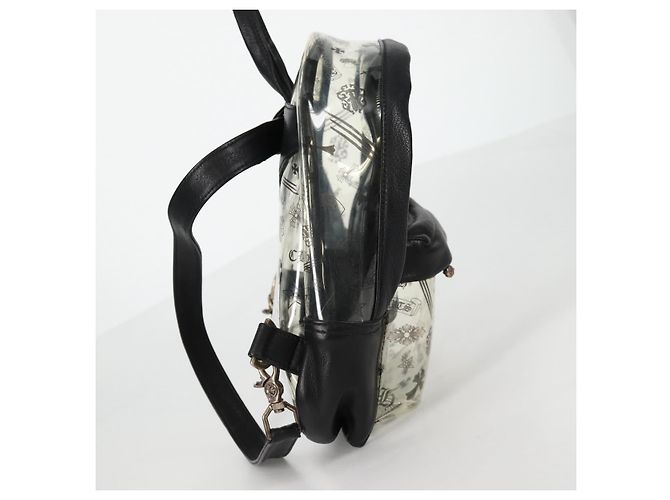 Zaino PVC BACK TO SCHOOL Chrome Hearts in pelle vinilica nera Auth 134876SAM - vista 3