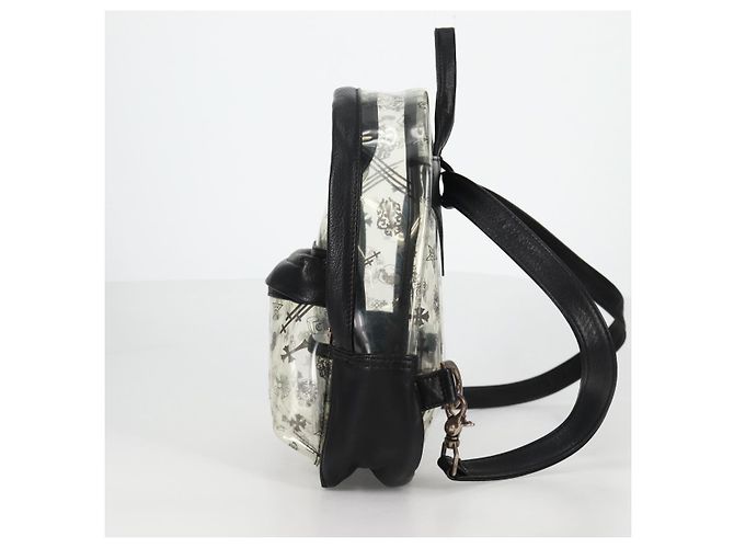 Zaino PVC BACK TO SCHOOL Chrome Hearts in pelle vinilica nera Auth 134876SAM - vista 4