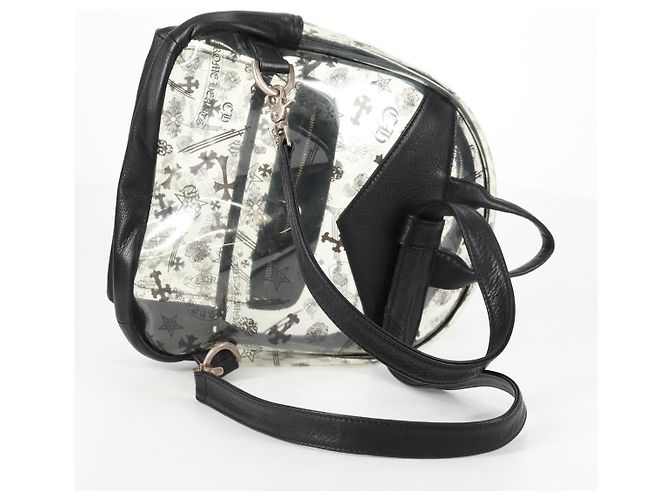 Zaino PVC BACK TO SCHOOL Chrome Hearts in pelle vinilica nera Auth 134876SAM - vista 8