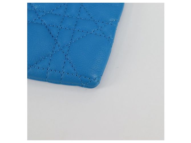 Pochette in pelle Canage Christian Dior Blu Rosso Nero Auth 134892SAM - vista 14