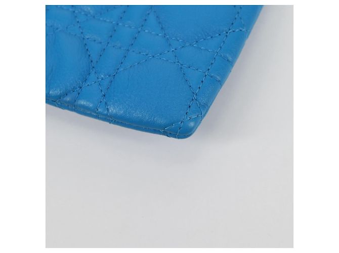 Pochette in pelle Canage Christian Dior Blu Rosso Nero Auth 134892SAM - vista 15