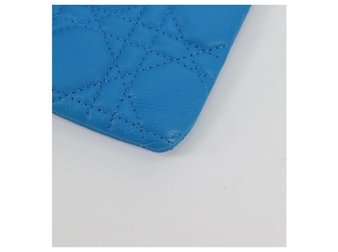 Pochette in pelle Canage Christian Dior Blu Rosso Nero Auth 134892SAM - vista 16
