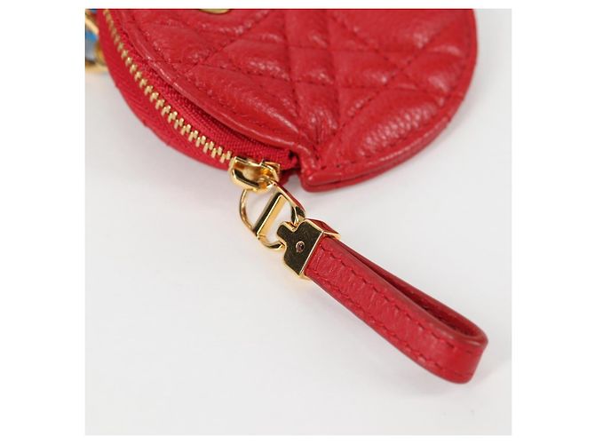 Pochette in pelle Canage Christian Dior Blu Rosso Nero Auth 134892SAM - vista 27