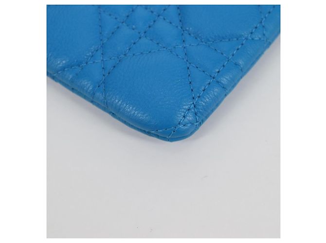 Pochette in pelle Canage Christian Dior Blu Rosso Nero Auth 134892SAM - vista 7