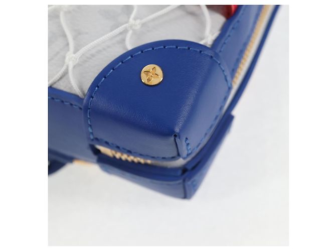LOUIS VUITTON Borsa per telefono Soft Trunk LV X NBA Bianca M80101 LV Auth 138078SAM Monogramma - vista 17