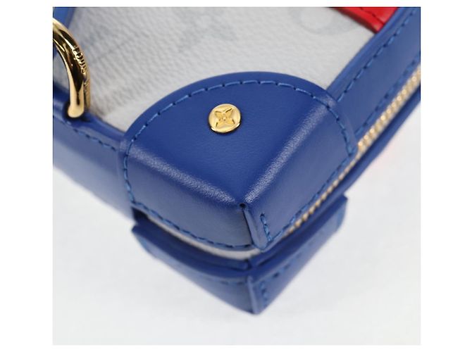 LOUIS VUITTON Borsa per telefono Soft Trunk LV X NBA Bianca M80101 LV Auth 138078SAM Monogramma - vista 19