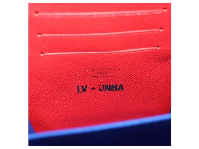 LOUIS VUITTON Borsa per telefono Soft Trunk LV X NBA Bianca M80101 LV Auth 138078SAM Monogramma - vista 21