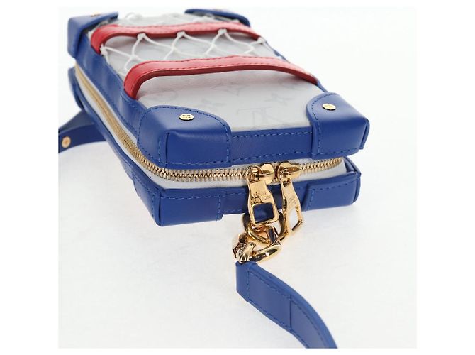 LOUIS VUITTON Borsa per telefono Soft Trunk LV X NBA Bianca M80101 LV Auth 138078SAM Monogramma - vista 6