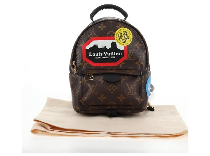 LOUIS VUITTON Bolsa de Ombro Palm Springs Monogram World Tour M42971 Auth 135119SAM Monograma - vista 12