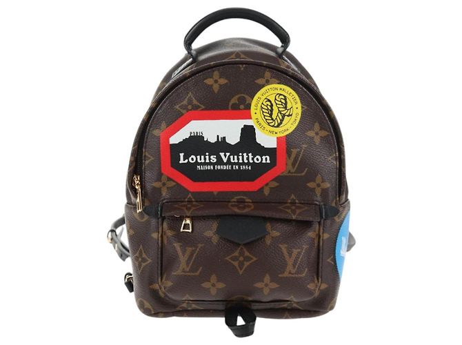 LOUIS VUITTON Bolsa de Ombro Palm Springs Monogram World Tour M42971 Auth 135119SAM Monograma - vista 13
