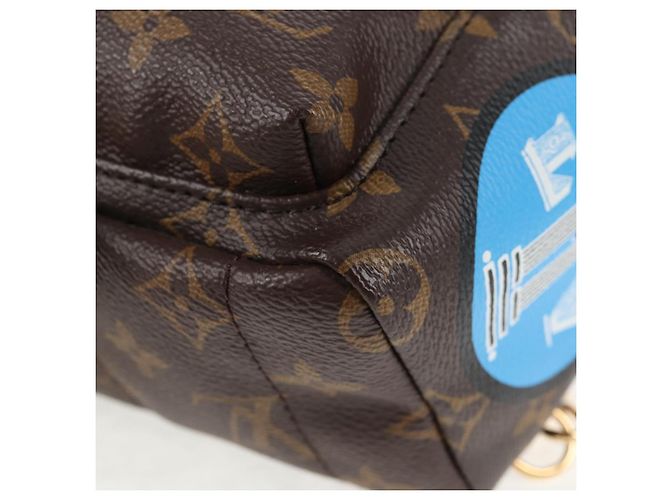 LOUIS VUITTON Bolsa de Ombro Palm Springs Monogram World Tour M42971 Auth 135119SAM Monograma - vista 17