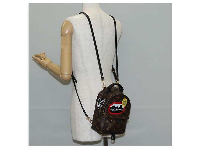 LOUIS VUITTON Bolsa de Ombro Palm Springs Monogram World Tour M42971 Auth 135119SAM Monograma - vista 29