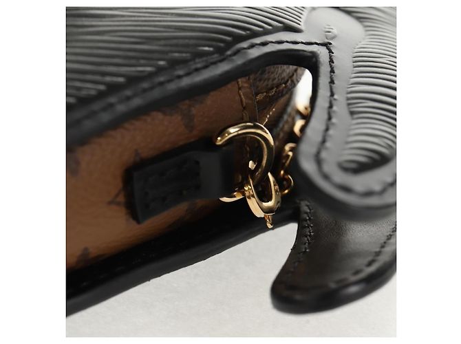 LOUIS VUITTON Pochette Borsa Monogram Reverse Testa di Cane Grigia M53171 LV Auth 139199SM Marrone - vista 19