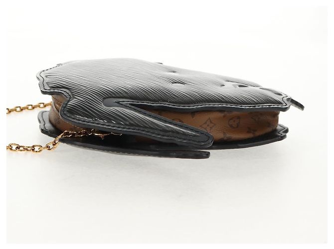 LOUIS VUITTON Pochette Borsa Monogram Reverse Testa di Cane Grigia M53171 LV Auth 139199SM Marrone - vista 4