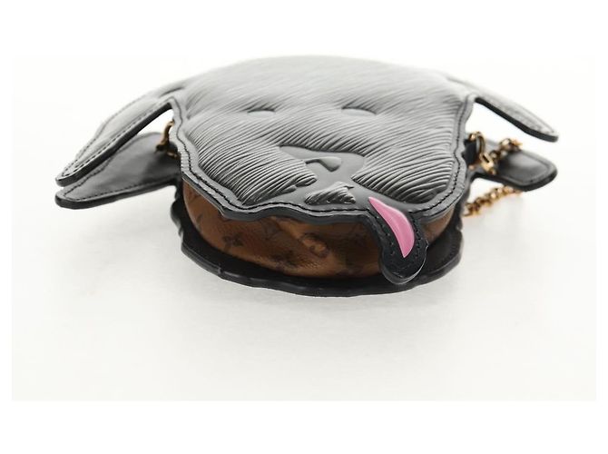 LOUIS VUITTON Pochette Borsa Monogram Reverse Testa di Cane Grigia M53171 LV Auth 139199SM Marrone - vista 5