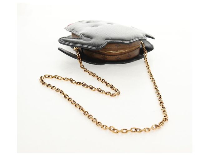 LOUIS VUITTON Pochette Borsa Monogram Reverse Testa di Cane Grigia M53171 LV Auth 139199SM Marrone - vista 7