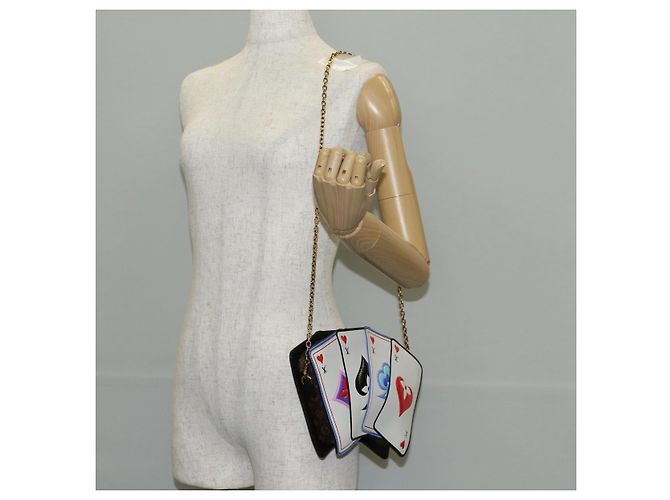 LOUIS VUITTON Monogram Game On Portefeuille Zoe Sac Blanc M80226 LV Auth 143515SM - vue 23
