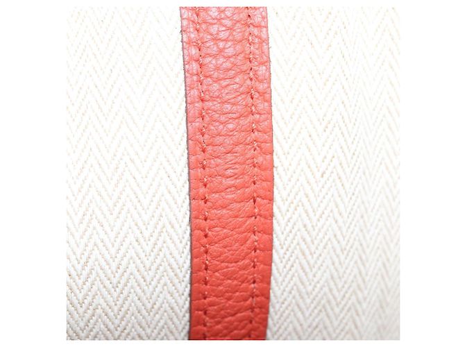 Hermès HERMES Borsa a Mano Garden Party TPM Pelle Arancione Argento Auth 139049SM - vista 11