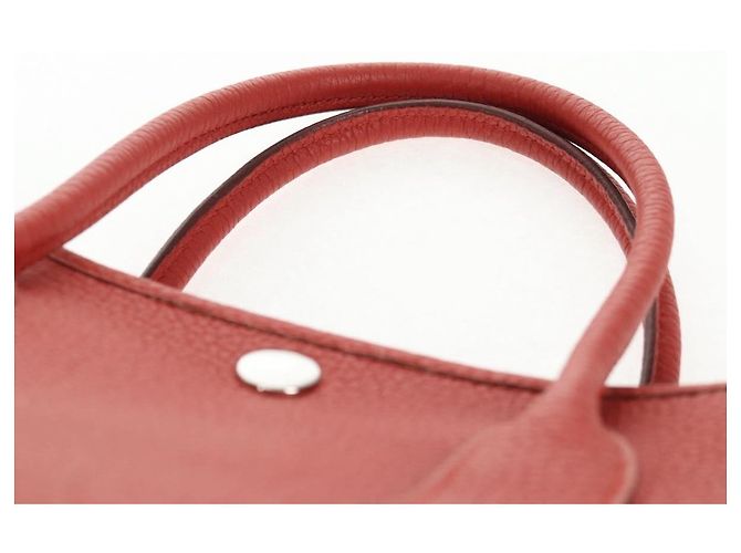 Hermès HERMES Borsa a Mano Garden Party TPM Pelle Arancione Argento Auth 139049SM - vista 14