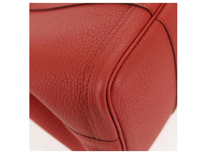 Hermès HERMES Borsa a Mano Garden Party TPM Pelle Arancione Argento Auth 139049SM - vista 15