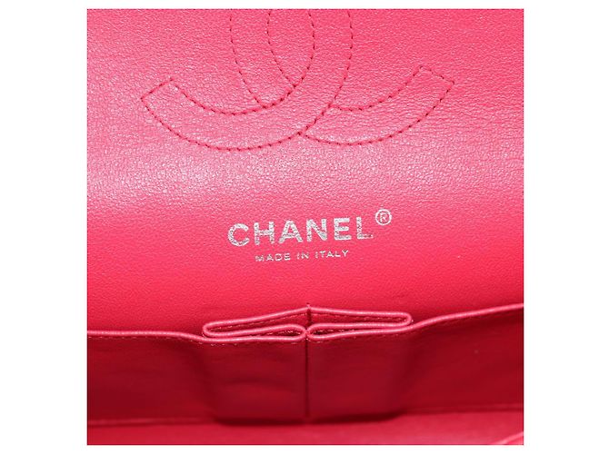 Borsa a spalla a catena CHANEL in pelle caviar rossa con CC argento Auth 139978SM Rosso - vista 24