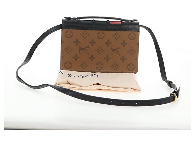 LOUIS VUITTON Monogram Reverse Portafoglio Libro Con Catena Borsa M81830 LV Auth 140001SAM Monogramma - vista 12