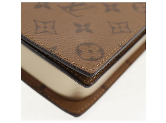 LOUIS VUITTON Monogram Reverse Portafoglio Libro Con Catena Borsa M81830 LV Auth 140001SAM Monogramma - vista 18