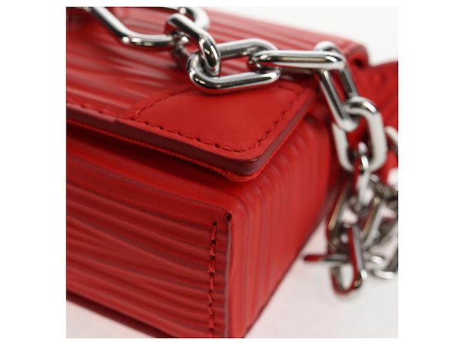 LOUIS VUITTON Micro Steamer Bolsa de Hombro de Cuero Roja M23837 LV Auth 137151SM - vista 16