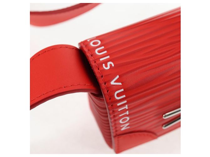 LOUIS VUITTON Micro Steamer Bolsa de Hombro de Cuero Roja M23837 LV Auth 137151SM - vista 20