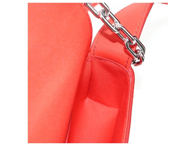 LOUIS VUITTON Micro Steamer Bolsa de Hombro de Cuero Roja M23837 LV Auth 137151SM - vista 23
