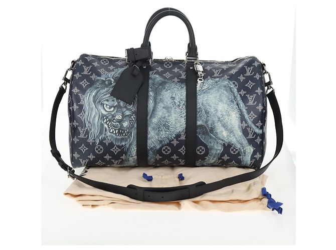 LOUIS VUITTON Monogram Savanna Keepall Bandouliere 45 Borsa M54129 LV Auth 137148SM Monogramma - vista 12