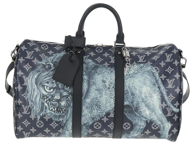LOUIS VUITTON Monogram Savanna Keepall Bandouliere 45 Borsa M54129 LV Auth 137148SM Monogramma - vista 13