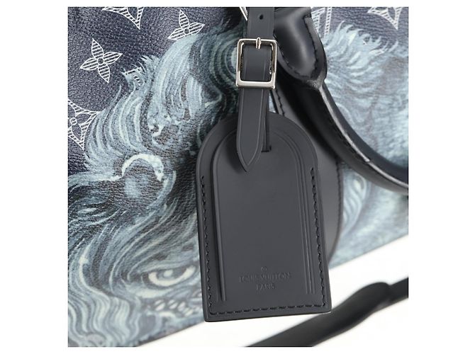LOUIS VUITTON Monogram Savanna Keepall Bandouliere 45 Borsa M54129 LV Auth 137148SM Monogramma - vista 19