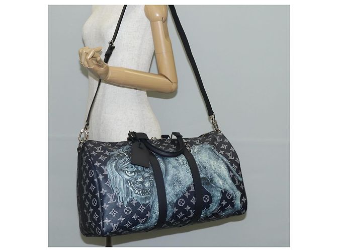 LOUIS VUITTON Monogram Savanna Keepall Bandouliere 45 Borsa M54129 LV Auth 137148SM Monogramma - vista 26