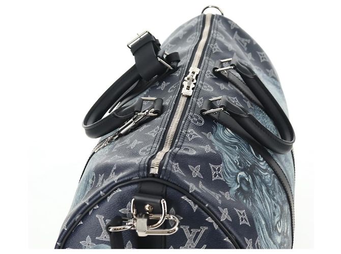 LOUIS VUITTON Monogram Savanna Keepall Bandouliere 45 Borsa M54129 LV Auth 137148SM Monogramma - vista 6