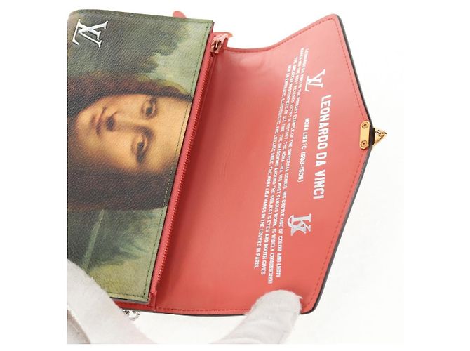 LOUIS VUITTON Masters Collection Pochette Chain Bag Rosa M64626 LV Auth 128935SM Monogramma - vista 22