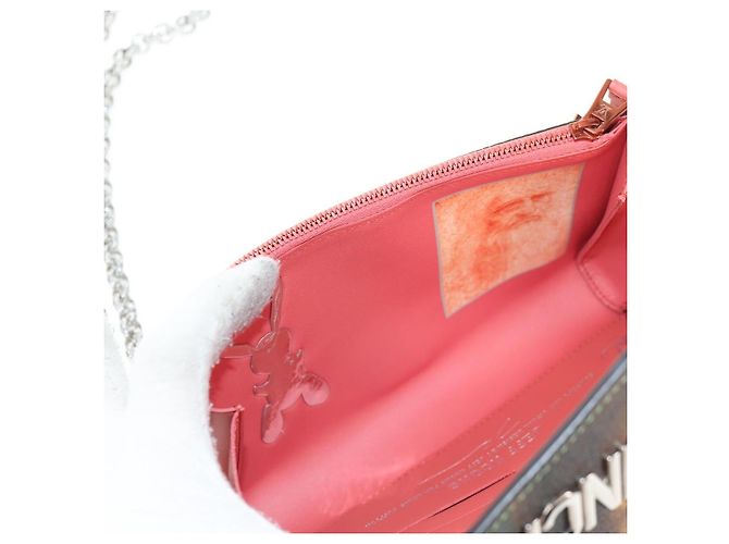 LOUIS VUITTON Masters Collection Pochette Chain Bag Rosa M64626 LV Auth 128935SM Monogramma - vista 31