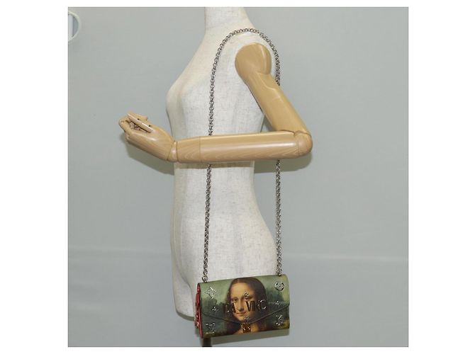 LOUIS VUITTON Masters Collection Pochette Chain Bag Rosa M64626 LV Auth 128935SM Monogramma - vista 33