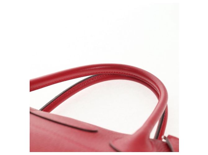 Hermès HERMES Bolide 31 Borsa a Mano Pelle Taurillon Rossa Argento Auth 142568SM Rosso - vista 15